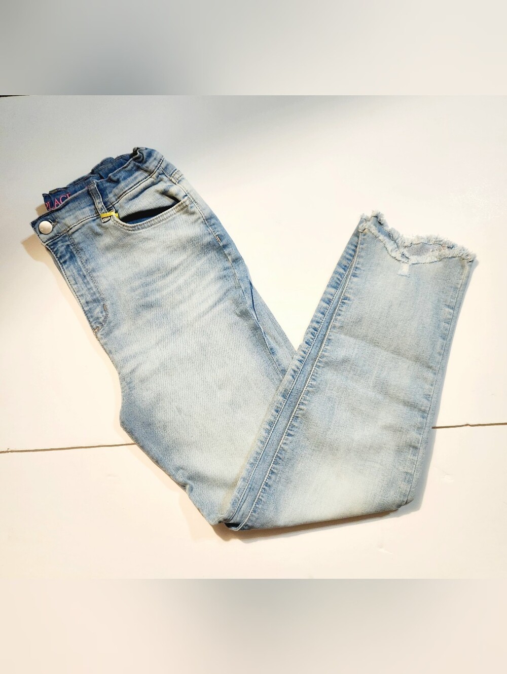 The Children's Place Light Blue Straight Leg Jeans Size: 16